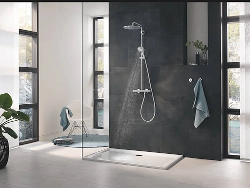 Душевая система GROHE Rainshower SmartActive 310 Mono, круглый, 1 режим струи, с термостатом, хром ( 26647000 Душевая система GROHE Rainshower SmartActive 310 Mono, круглый, 1 режим струи, с термостатом, хром ( 26647000