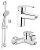 Картинка анонса товара «комплект смесителей vitra dynamic s a49152exp, хром»