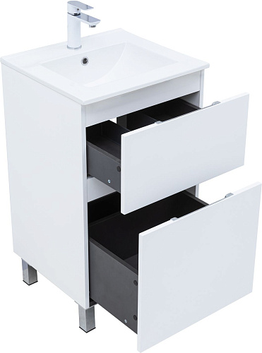 Тумба под раковину Aquanet Алвита New 50 00344131 напольная, белый матовый Тумба под раковину Aquanet Алвита New 50 00344131 напольная, белый матовый