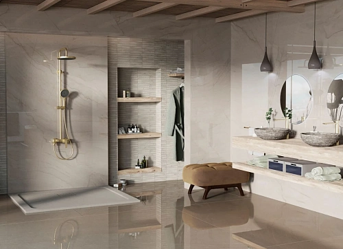 Душевая система Vincea VSFS-413BG с изливом, брашированное золото Душевая система Vincea VSFS-413BG с изливом, брашированное золото