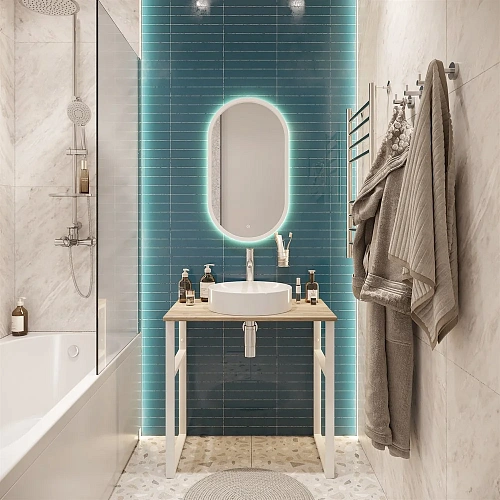 Раковина STWORKI накладная 43 3043-KL белый глянец 559790 Раковина STWORKI накладная 43 3043-KL белый глянец 559790