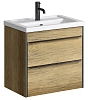 Тумба под раковину AQWELLA Fargo 60см FRG0106DB подвесная, дуб балтийский