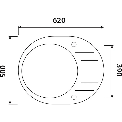 Кухонная мойка Kaiser Жасмин (овальная) KGMO-6250-J Кухонная мойка Kaiser Жасмин (овальная) KGMO-6250-J