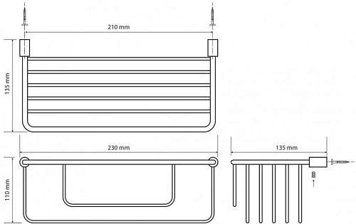 Полка Bemeta CYTRO 146208152 Полка Bemeta CYTRO 146208152