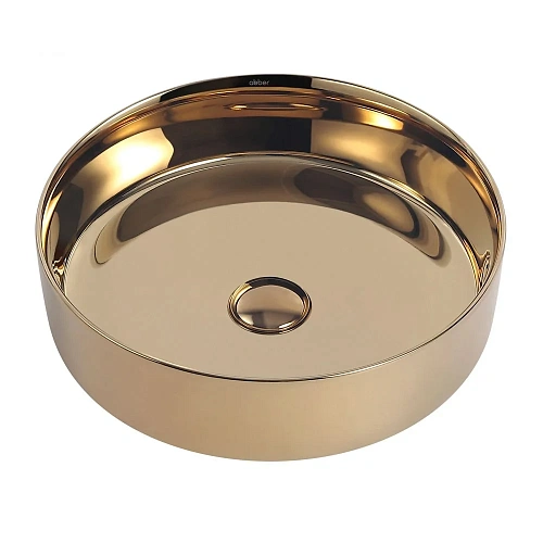 Раковина ABBER Bequem AC2109GG накладная, золото Раковина ABBER Bequem AC2109GG накладная, золото