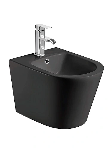 Биде подвесное AQUAme AQM2101MB черный матовый 515x360x345мм Биде подвесное AQUAme AQM2101MB черный матовый 515x360x345мм