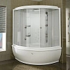 Душевой бокс Radomir Калифорния 1-04-1-0-4-0780 каркас, слив-перелив автомат, стекло прозрачное, функция Пар, FM-приемник, освещение, вентиляция, профиль белый