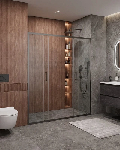 Душевая дверь CEZARES MOLVENO-BF-2-170-C-GM-IV цвет профиля оружейная сталь стекло прозрачное Душевая дверь CEZARES MOLVENO-BF-2-170-C-GM-IV цвет профиля оружейная сталь стекло прозрачное