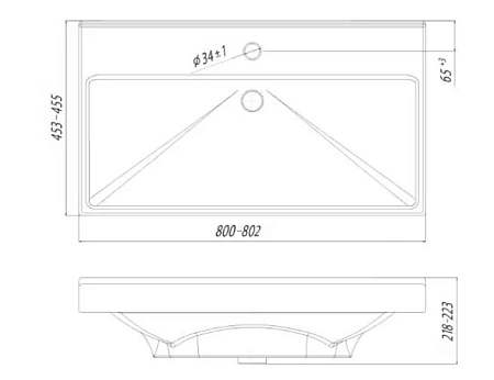 Раковина Aquaton Fest 80 1AX168WBXX000 Раковина Aquaton Fest 80 1AX168WBXX000