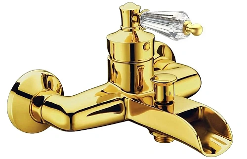 Смеситель для ванны Boheme Vogue 213-SW золото с прозрачным Swarovski Смеситель для ванны Boheme Vogue 213-SW золото с прозрачным Swarovski