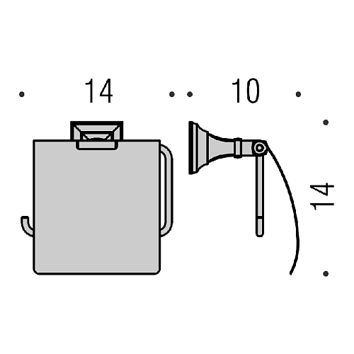 Держатель туалетной бумаги Colombo Portofino B3291.CR хром Держатель туалетной бумаги Colombo Portofino B3291.CR хром