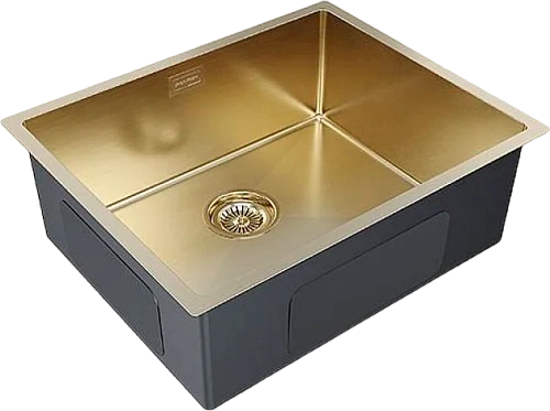 Кухонная мойка Paulmark NEXT 54 UNI, PM215444-BG, брашированное золото, 540х440мм 1,2мм Кухонная мойка Paulmark NEXT 54 UNI, PM215444-BG, брашированное золото, 540х440мм 1,2мм