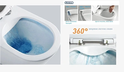 Унитаз подвесной Ceruttispa SELLA UF CT10362 безободковый, сиденье микролифт, сиденье микролифт Унитаз подвесной Ceruttispa SELLA UF CT10362 безободковый, сиденье микролифт, сиденье микролифт