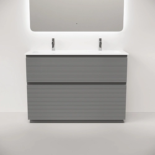 Тумба под раковину SANCOS Folk Floor FL120FES 1190х445х850 Ergraut soft, напольная Тумба под раковину SANCOS Folk Floor FL120FES 1190х445х850 Ergraut soft, напольная