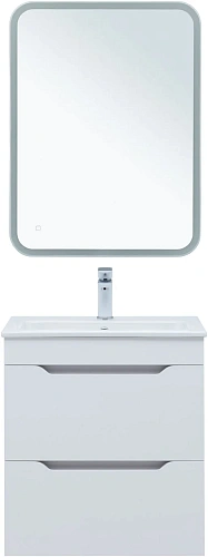Тумба под раковину Aquanet Практика 60 00347963 белый глянец Тумба под раковину Aquanet Практика 60 00347963 белый глянец