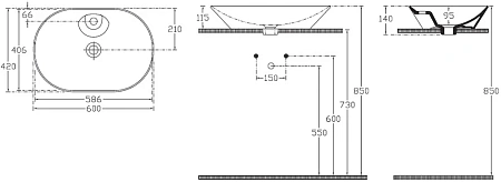 Раковина Allen Brau Fantasy 60 4.11020.20 Раковина Allen Brau Fantasy 60 4.11020.20
