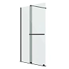 Душевая перегородка Niagara Nova NG-671-12BLACK (120х200) черный матовый, раздвижная, стекло прозрачное
