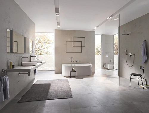 Смеситель для раковины GROHE Lineare New отдельностоящий, темный графит матовый (23405AL1) Смеситель для раковины GROHE Lineare New отдельностоящий, темный графит матовый (23405AL1)