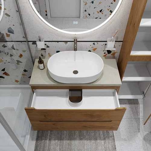 Тумба со столешницей и раковиной BelBagno ETNA 100 etna100rn-kepmco-1084-set подвесная ETNA100RN-KEPMCO-1084-SET Тумба со столешницей и раковиной BelBagno ETNA 100 etna100rn-kepmco-1084-set подвесная ETNA100RN-KEPMCO-1084-SET