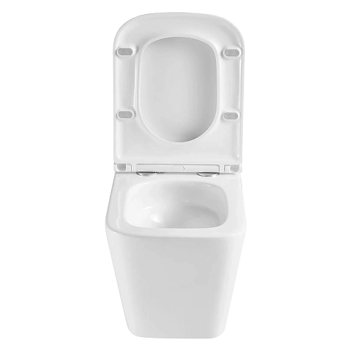 Унитаз подвесной Lemark FLOREX безободковый с сиденьем микролифт, смыв торнадо, белый глянец 9614001 Унитаз подвесной Lemark FLOREX безободковый с сиденьем микролифт, смыв торнадо, белый глянец 9614001