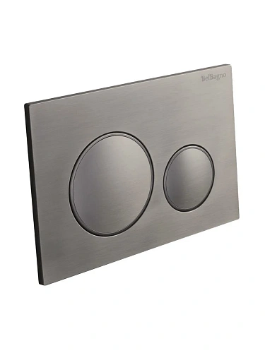 Клавиша смыва BelBagno BB-17C-GM оружейная сталь Клавиша смыва BelBagno BB-17C-GM оружейная сталь