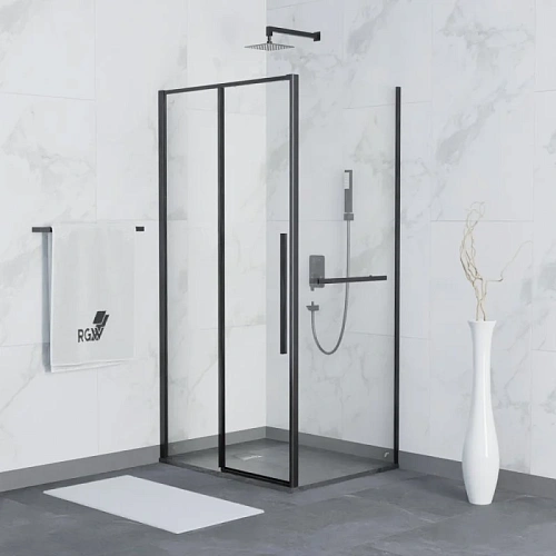 Душевой уголок RGW SV-42-1B (SV-12B + Z-060-2B) 1100x1000 мм 323242110-014 черный Easy Clean Душевой уголок RGW SV-42-1B (SV-12B + Z-060-2B) 1100x1000 мм 323242110-014 черный Easy Clean