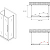 Душевой уголок ABBER Schwarzer Diamant AG30170BMH-S90BM-S90BM 170x90 см универсальный, профиль черный, стекло матовое Душевой уголок ABBER Schwarzer Diamant AG30170BMH-S90BM-S90BM 170x90 см универсальный, профиль черный, стекло матовое
