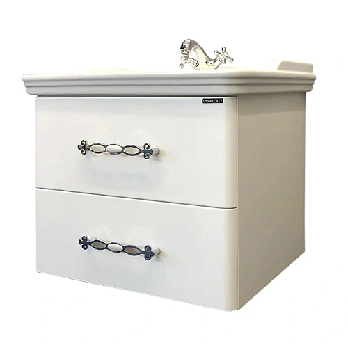 Тумба раковина Comforty Неаполь-65 00004148729 белый глянец раковина 50165 Тумба раковина Comforty Неаполь-65 00004148729 белый глянец раковина 50165