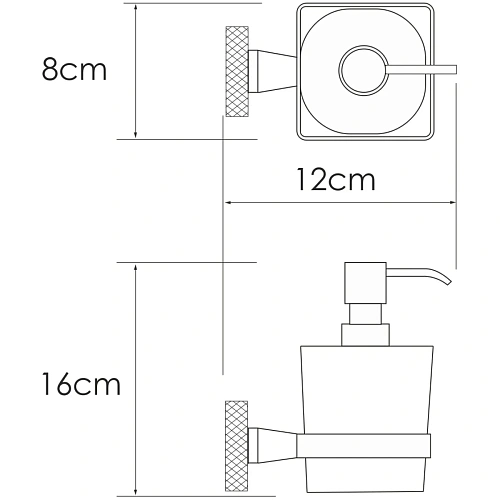 Дозатор жидкого мыла WasserKRAFT Tauber K-64499 никель Дозатор жидкого мыла WasserKRAFT Tauber K-64499 никель