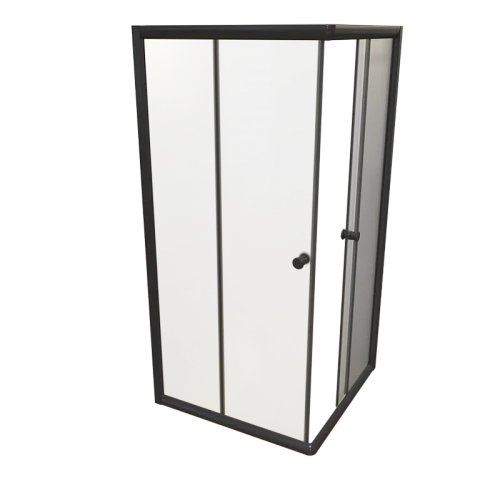 Душевой уголок Radomir Дрим 110 1-09-6-0-0-1201 квадратный, стекла матовые, профиль черный Душевой уголок Radomir Дрим 110 1-09-6-0-0-1201 квадратный, стекла матовые, профиль черный