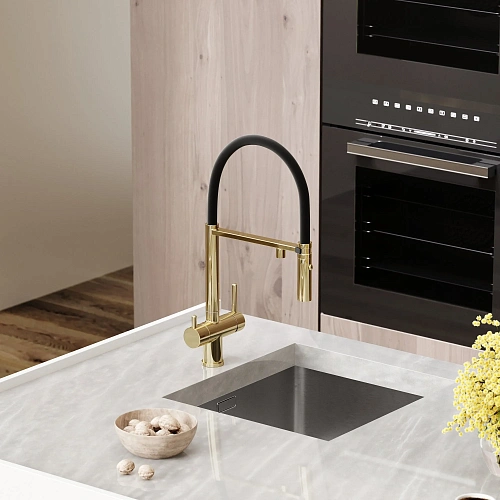 Смеситель для кухни SANCOS Imola SC4010ZG с возможностью подключения фильтра, полированное золото Смеситель для кухни SANCOS Imola SC4010ZG с возможностью подключения фильтра, полированное золото