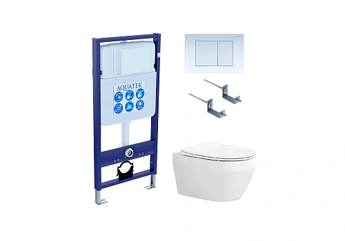 Комплект инсталляции Aquatek Standard INS-0000012 со звукоизоляцией кркпежомом KKI-0000002 клавишей смыва KDI-0000009 унитазом ЛЕЯ AQ1199-00 с сиденьем микролифт SET Aquatek ЛЕЯ-009 4в1 Комплект инсталляции Aquatek Standard INS-0000012 со звукоизоляцией кркпежомом KKI-0000002 клавишей смыва KDI-0000009 унитазом ЛЕЯ AQ1199-00 с сиденьем микролифт SET Aquatek ЛЕЯ-009 4в1