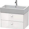 Тумба под раковину Duravit Brioso BR415402222 подвесная 68 см белый глянцевый Тумба под раковину Duravit Brioso BR415402222 подвесная 68 см белый глянцевый