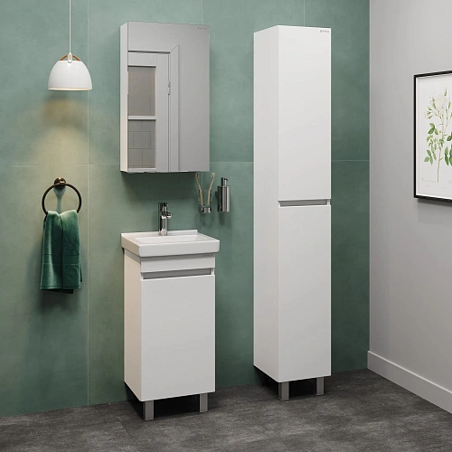 Тумба под раковину Onika Милтон Квадро 40 см 104010 напольная, белая, разборная (дляВизит 40) Тумба под раковину Onika Милтон Квадро 40 см 104010 напольная, белая, разборная (дляВизит 40)