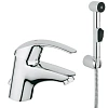 Смеситель для раковины GROHE Eurosmart (33462001) с гигиенический душем, хром Смеситель для раковины GROHE Eurosmart (33462001) с гигиенический душем, хром