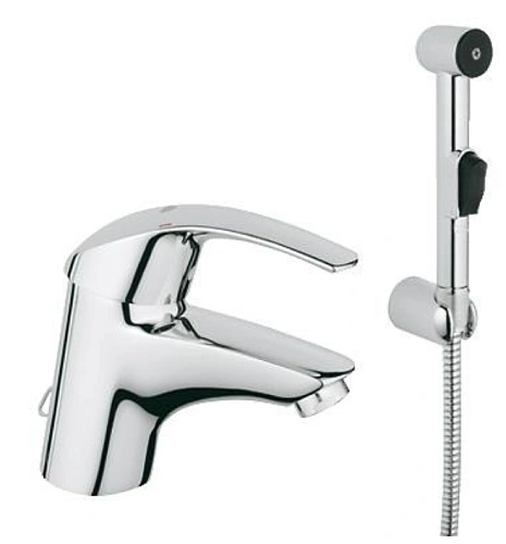 Смеситель для раковины GROHE Eurosmart (33462001) с гигиенический душем, хром Смеситель для раковины GROHE Eurosmart (33462001) с гигиенический душем, хром