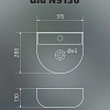 Раковина Gid N9136 61126 подвесная белая 31.5x28x13 Раковина Gid N9136 61126 подвесная белая 31.5x28x13
