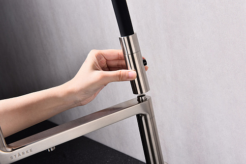 Смеситель для кухни Paulmark TORNADO брашированная сталь To213402-BS Смеситель для кухни Paulmark TORNADO брашированная сталь To213402-BS