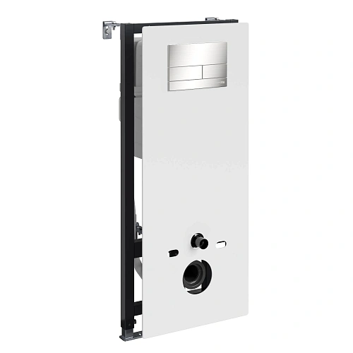 Инсталляция для унитаза WasserKRAFT Abens 20TLT.010.ME.WH.BN04 с клавишей смыва никель Инсталляция для унитаза WasserKRAFT Abens 20TLT.010.ME.WH.BN04 с клавишей смыва никель