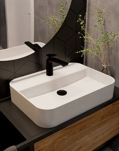 Смеситель для раковины AQUAme Como AQM6510MB Черный матовый Смеситель для раковины AQUAme Como AQM6510MB Черный матовый