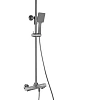Душевая система Kaiser Cube с термостатом вороненая сталь 01382-15 Душевая система Kaiser Cube с термостатом вороненая сталь 01382-15