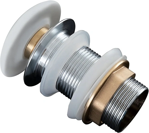 Донный клапан Aquanet белый матовый, без перелива 00330951 Донный клапан Aquanet белый матовый, без перелива 00330951