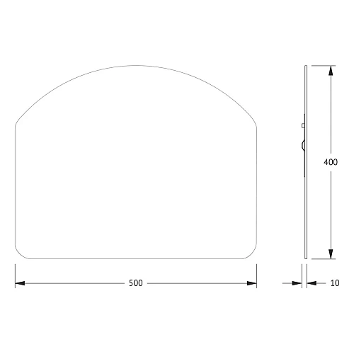 Зеркало Evoform Primary BY 0057 50х40 см со шлифованной кромкой Зеркало Evoform Primary BY 0057 50х40 см со шлифованной кромкой