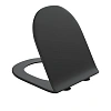 Крышка-сиденье Grossman 49GR4449BMS (тонкое, с крепежом) черное матовое Крышка-сиденье Grossman 49GR4449BMS (тонкое, с крепежом) черное матовое