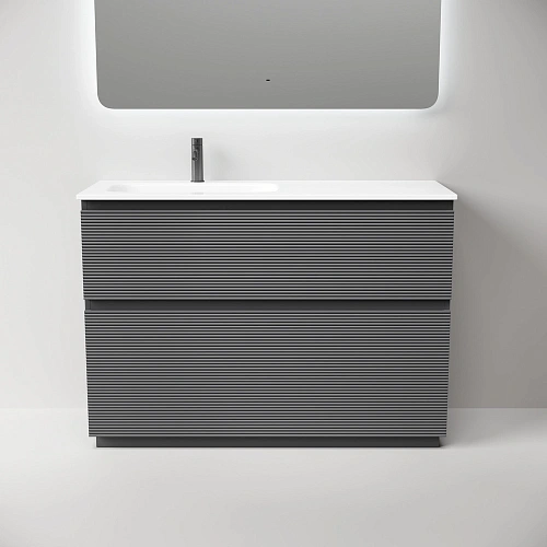 Тумба под раковину SANCOS Folk Floor FL120FLGS левая 1190х445х850 Grey soft, напольная Тумба под раковину SANCOS Folk Floor FL120FLGS левая 1190х445х850 Grey soft, напольная