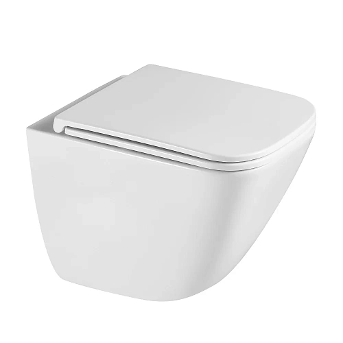 Комплект унитаза ABBER Rechteck AC1220TC белый, с закрытым дном с инсталляцией AC0105 и кнопкой AC0121NG никель Комплект унитаза ABBER Rechteck AC1220TC белый, с закрытым дном с инсталляцией AC0105 и кнопкой AC0121NG никель