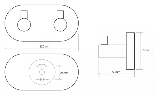 Крючок Bemeta OMEGA 104405202 Крючок Bemeta OMEGA 104405202