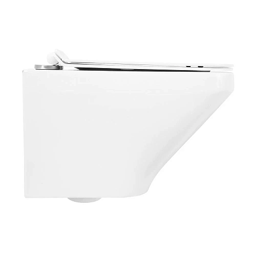 Унитаз подвесной BelBagno SELA BB3201CHR/BB3201SC безободковый с сиденьем Унитаз подвесной BelBagno SELA BB3201CHR/BB3201SC безободковый с сиденьем