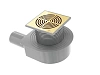 Душевой трап Boheme SMART DESIGN 15x15 cm, нерж.сталь МАТ. ЗОЛОТО 984-15-MG