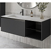 Картинка анонса товара «тумба под раковину armadi art quatro 6 120см (80+40) anthracite профиль anthracite 790-m6-120-a-a антрацит»